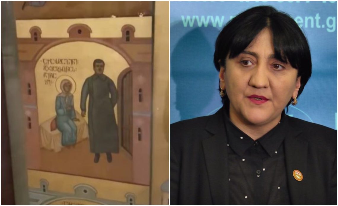“ესაა წმინდა მატრონას ხატი და არა სტალინის… რუსეთის უამრავ ტაძარშია წმინდა ნინოს, დავით აღმაშენებლის, თამარ მეფის… ხატები” – რას წერს ირმა ინაშვილი