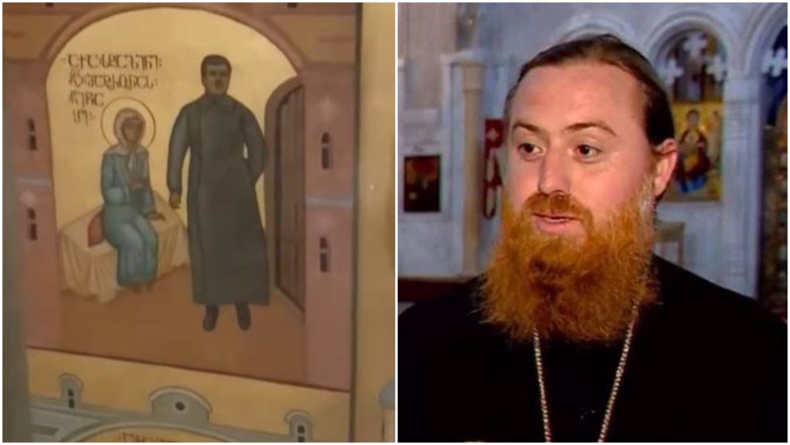 „რამდენიმე თვეა, ეს ხატი იქ არის, არც ჩანს ფაქტობრივად, ვიღაცებმა ატეხეს ამბავი“ – არქიმანდრიტი მჭედლიშვილი სტალინის ხატზე