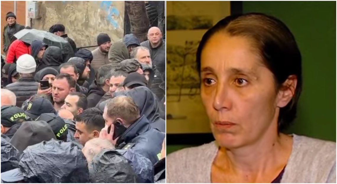 „ისინი არიან ბინძური ხალხი…” – ნატა ფერაძე მის სახლთან გამართულ აქციაზე