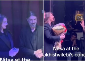 🎥„ულამაზესი“ – ნიცა თავაძე სუხიშვილების კონცერტს დაესწრო