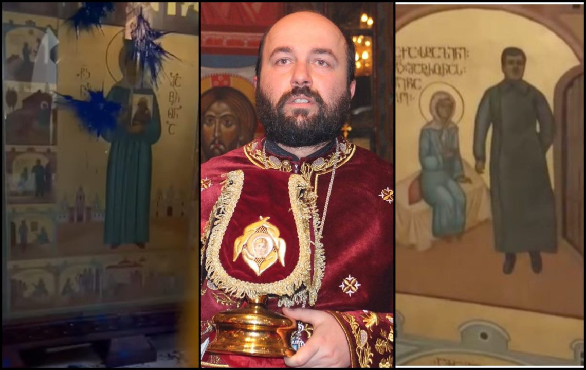 “საპატრიარქოსგან მოვითხოვ კატეგორიულად რომ ეს მატრონა-სტალინის მკრეხელური ნახატი გამოათრიონ საპატრიარქო ტაძრიდან” – დეკანოზი ილია ჭიღლაძე