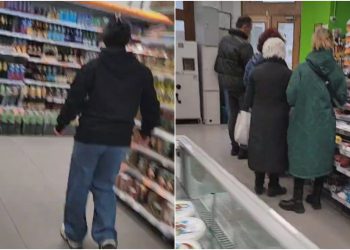 🎥”შენ ვის არტყამ ხელს, ქალო?” – სუპერმარკეტში მაღაზიის თანამშრომელი და მომხმარებელი ერთმანეთს დაუპირისპირდნენ