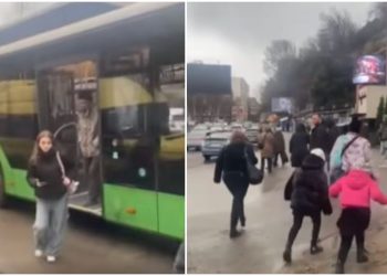 🎥„ახალი 18-მეტრიანი ავტობუსი გაფუჭდა და მოქალაქეები ფეხით მიდიან დანიშნულების ადგილამდე“ – რა კადრები ვრცელდება