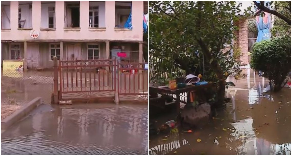 🎥სტიქია ანაკლიაში – სახლების პირველი სართულები დაიტბორა, ქარმა დააზიანა სახურავები