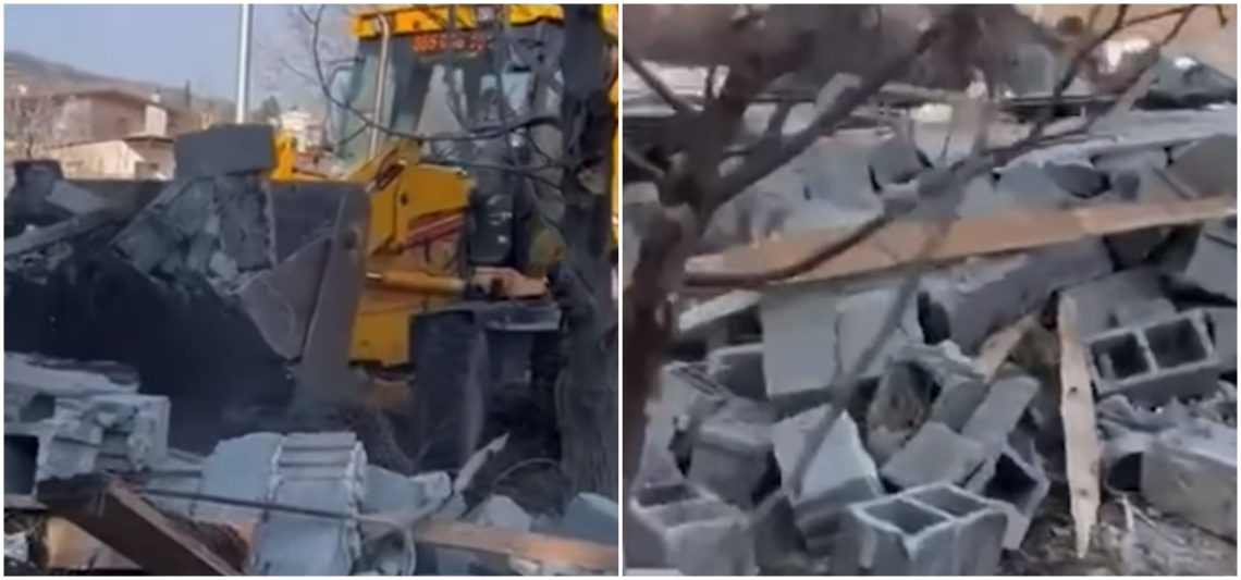 “ასე დაანგრიეს მამაჩემის ნაწვალები” – ინსპექცია გრიგოლ ფერაძის ქუჩაზე შენობებს ანგრევს