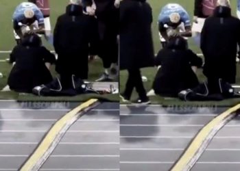 VIDEO: ის, რაც კადრში არ მოხვდა: მოედნიდან გასვლის შემდეგ ოსიმენი კვარაცხელიას ამხნევებს