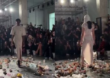 სტუმრები პოდიუმზე გამოსულ მოდელებს ნაგავს დაუნდობლად ესვრიან – რა მოხდა მილანის მოდის კვირეულზე?