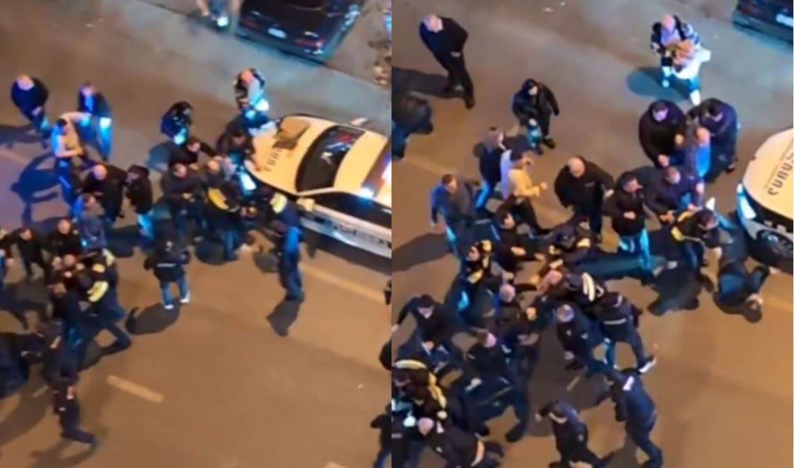 🎥რესტორანში ისევ ჩხუბია – 12 საპატრულო ეკიპაჟი ვერ აკავებს მოჩხუბარ სტუმრებს – ნახეთ ვიდეო