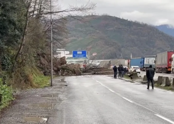 ბათუმი-სარფის ცენტრალურ საავტომობილო გზაზე მეწყერი ჩამოწვა