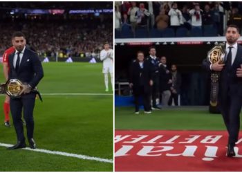 🎥 ჩემპიონ თოფურიას 100 ათასობით გულშემატკივარი ფეხზე წამოუდგა-  ყველა ქართველისთვის საამაყო კადრები ბერნაბეუდან