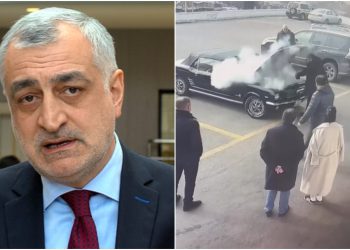 🎥 მამუკა ხაზარაძის “მუსტანგს” ცეცხლი გაუჩნდა – ნახეთ შემაშფოთებელი კადრები