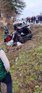 პირველი კადრები თერჯოლიდან, სადაც საზარელი ავარია მოხდა