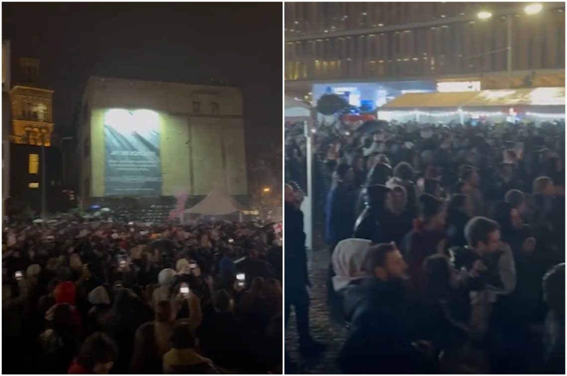 🎥 ბუდუ ზივზივაძემ ლუქსემბურგის კარში ორი გოლი გაიტანა – იხილეთ რესპუბლიკის მოედანზე შეკრებილი გულშემატკივრების რეაქცია