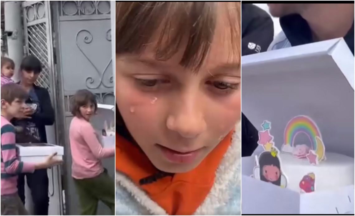 🎥 ბავშვს, რომელსაც სკოლაში ფულის არ დადების გამო, ტორტი არ აჭამეს საჩუქრები მიუტანეს