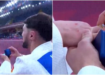 🎥 ხელის თხოვნა ტატამზე – ეთერ ლიპარტელიანს თემურ ნოზაძემ ხელი სთხოვა, ქართველი ძიუდოისტების ოჯახი შეიქმნა