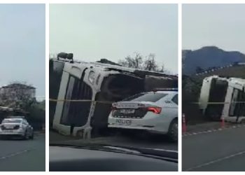 🎥 შემზარავი ავარია ლანჩხუთში –  რა კადრები ვრცელდება ადგილიდან