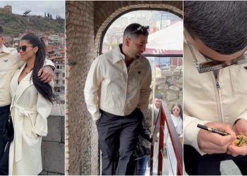 🎥 ილია თოფურიამ, მეუღესთან ერთად თბილისის ძველი უბნები დაათვალიერა