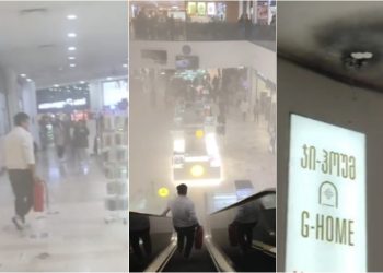 🎥 ბათუმის სავაჭრო ცენტრი ცეცხლის კვამლშია გახვეული – სრული ევაკუაცია ხორციელდება, ნახეთ კადრები