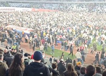 🎥რა ხდება სტადიონზე გამარჯვების შემდეგ – ნახეთ ზღვა ემოციები გულშემატკივრებისგან