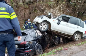 პირველი კადრები თერჯოლიდან, სადაც საზარელი ავარია მოხდა