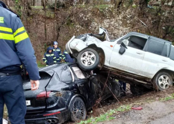 პირველი კადრები თერჯოლიდან, სადაც საზარელი ავარია მოხდა