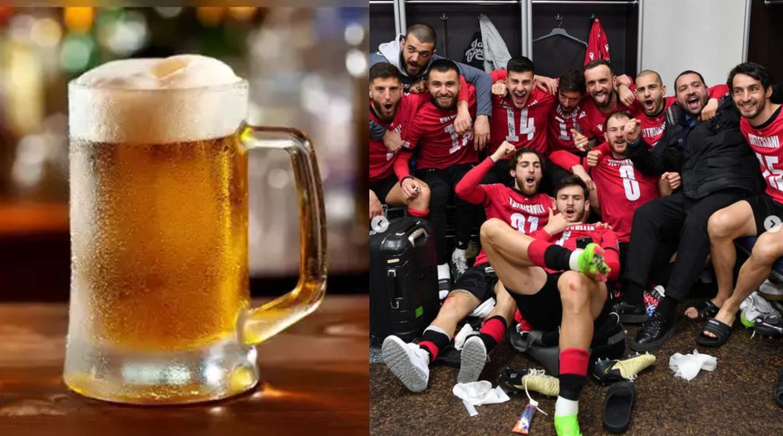 თამაშის დღეს საქართველოში დაახლოებით ნახევარი მილიონი ლიტრი ლუდი გაიყიდა