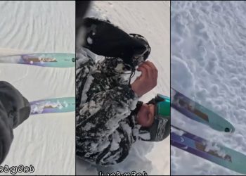 🎥 ქართველი მოთხილამურეები ზვავში მოყვნენ – საოცარი ვიდეო