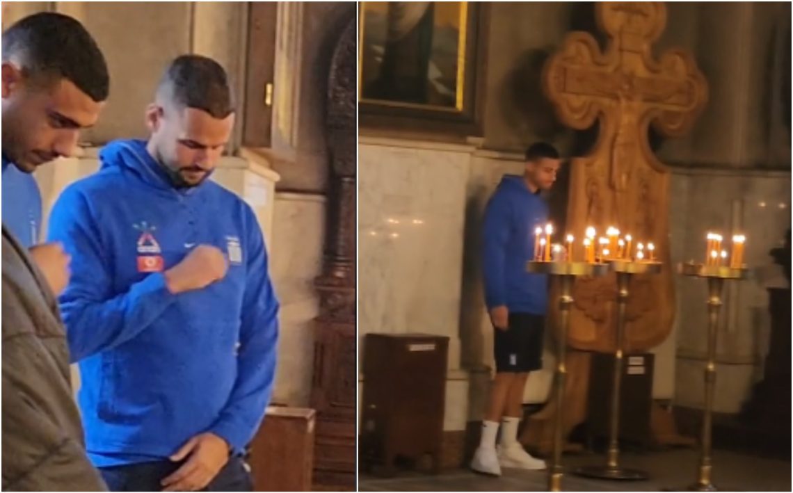 🎥 ბერძნებმა თამაშის წინ ილოცეს – ნახეთ რა კადრები ვრცელდება?