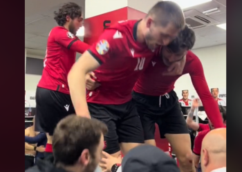 🎥 როგორ აღნიშნეს ქართველმა ფეხბურთელებმა ევროპის ჩემპიონატზე გასვლა – ისტორიული კადრები