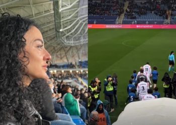 სალომე ღვინიაშვილის ემოცია, როცა მეუღლის თამაშს ესწრება – რა ფოტოს აქვეყნებს ტელესახე