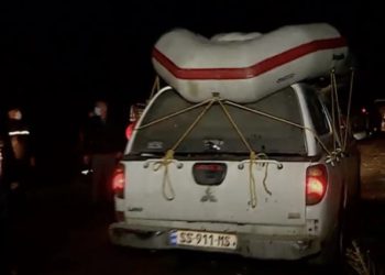 🎥პირველი კადრები თერჯოლის მდინარიდან, სადაც მამაშვილი და 2 გოგო ამოასვენეს