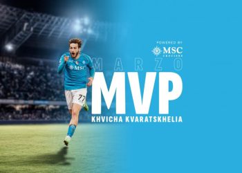 ზედიზედ მეორედ ხვიჩა კვარაცხელია ,,ნაპოლის” თვის საუკეთესო ფეხბურთელია