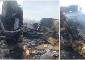 🎥 “დამწვარი მიცვალებული მორგშია გადაყვანილი, მარტო ძვალია დარჩენილი… ეს არის კაბინა, მეორე მანქანის თავი აგერ აგდია” –  საშინელი ავარიის კადრები ამ წუთებში ავტობანიდან