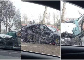 🎥 “სულ ყველა აირბაგები გაიხნსა, დაიჭეჭყა მანქანები” – საშინელი ავარიის კადრები თბილისიდან