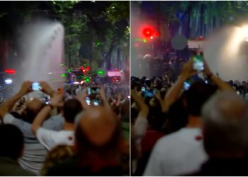 რუსთაველის გამზირზე სპეცრაზმი აქციის მონაწილეებს ამ წუთებშიც არბევს