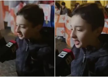 “მე მინდა თავისუფალი, დემოკრატიული და რაც მთავარია, ევროპული საქართველო” – აქციის 12 წლის მონაწილის ემოციურმა მიმართვამ ყველა აატირა