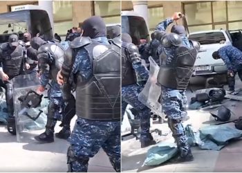 🎥 კანონის მიღების შემდეგ პარლამენტში დიდი რაოდენობით რობოკოპებია მობილიზებული – ნახეთ, რა ხდება რუსთაველის გამზირზე