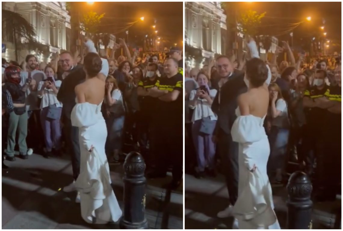 🎥 “აქეთ ქორწილი, უკან რობოკოპები” – რა ხდება აქციაზე?