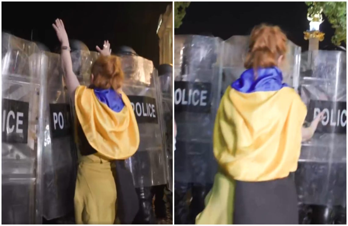 “გეხვეწებით, საქართველოსთვის, შვილებო, ნუ გვირტყამთ!” – რობოკოპები მომიტინგეებისკენ დაიძრნენ