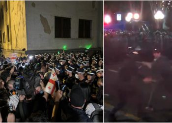 აქციაზე დაკავებების სერია გრძელდება – საგანგაშო კადრები რუსთაველის გამზირიდან