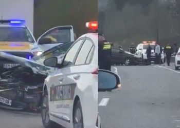 ავარია ავტობანზე – ადგილზე საპატრულოს და სასწრაფოს ეკიპაჟებია მობილიზებული