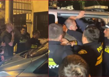 პოლიციელებმა ალეკო ელისაშვილი ძალის გამოყენებით მანქანაში ჩატენეს – სად წაიყვანეს პოლიტიკოსი?