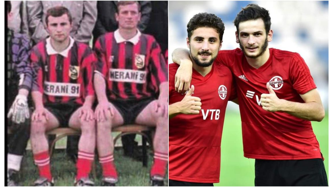 📷 “მამების ძმაკაცობას შვილები აგრძელებენ. მათი ოცნებაც შვილებმა აიხდინეს” – ზურიკო დავითაშვილისა და ხვიჩა კვარაცხელიას მშობლებიც ერთ გუნდში თამაშობდნენ –  ემოციური კადრები