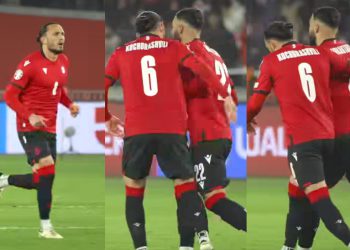 🎥 აქამდე უცნობი კადრები – როგორ გაამხნევა მიქაუტაძე აცილებული პენალტის შემდეგ ქოჩორაშვილმა?