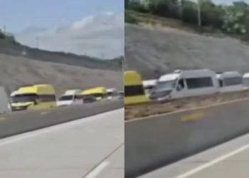 🎥რა ხდება ამ წუთებში ავტობანზე – ვრცელდება დასავლეთიდან თბილისისკენ მომავალი მიკროვატობუსების კადრები