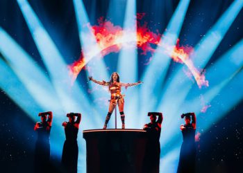 🎥”მიყვარხარ საქართველო” – ნუცა ბუზალაძის ცეცხლოვანი შოუ “ევროვიზიაზე”, ნახეთ კადრები