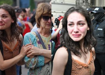 “ეს სიფრიფანა გოგო გადაუდგა შავრაზმელებს გმირულად, არ ვიცნობდი, მოვიდა, ჩამეხუტა, ვიტირეთ ერთად…” – რას წერს გუშინდელი აქციის ცნობილ ფოტოზე აღბეჭდილი ქალი?