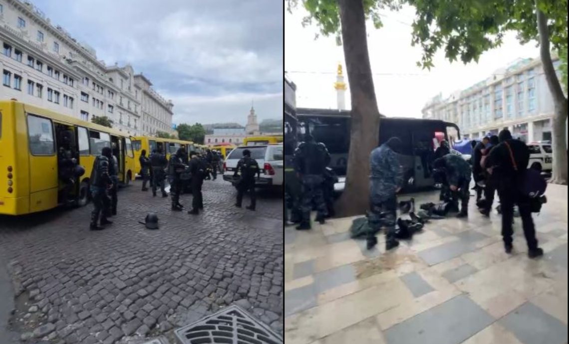 🎥თავისუფლებაზე სპეცრაზმი და სპეც ტექნიკაა მობილიზებული