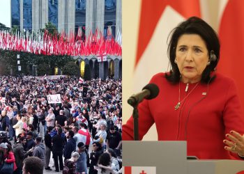 “84 ორჯონიკიძე ვერ შეცვლის ამ ქვეყნის მომავალს, ეს მომავალი ჩვენია… გეტყვით, რა უნდა გავაკეთოთ ჩვენ”– პრეზიდენტმა აქციის მონაწილეებს მიმართა