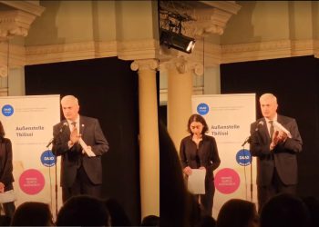 “თუ სახელმწიფო სწორ კურსზე დგას, ტაში დამიკარით “- სამეცნიერო ფონდის დირექტორის მოწოდებაზე დარბაზში ტაში არავინ დაუკრა და სცენა დაატოვებინეს